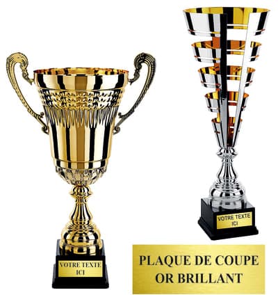 PLAQUE DE COUPE OR BRILLANT
