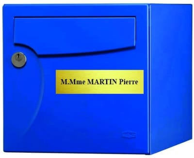 boite aux lettres PVC