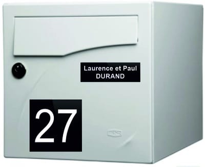 boite aux lettres PLEXI NOIR