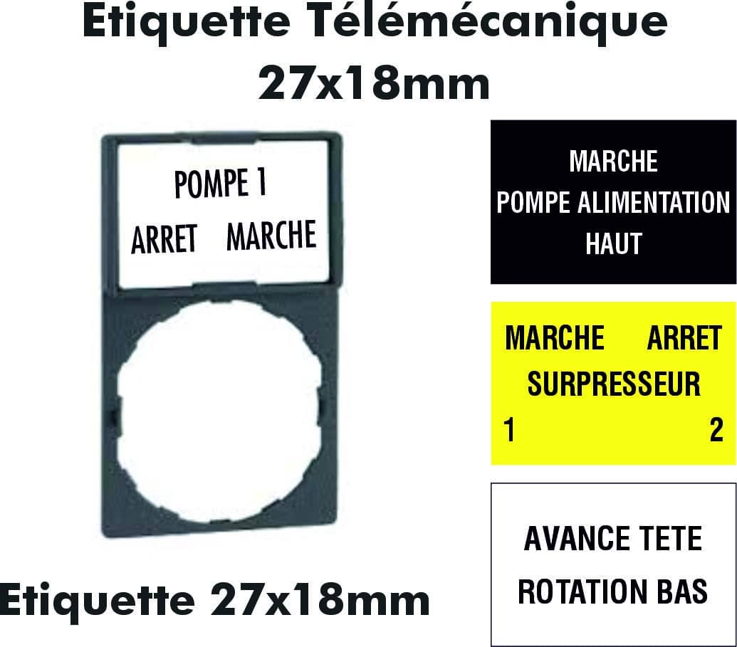 etiquette télémécanique 27x18mm