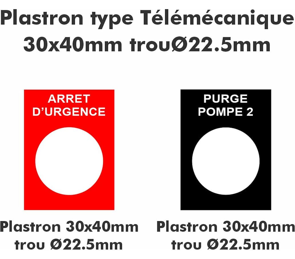 plastron type télémécanique